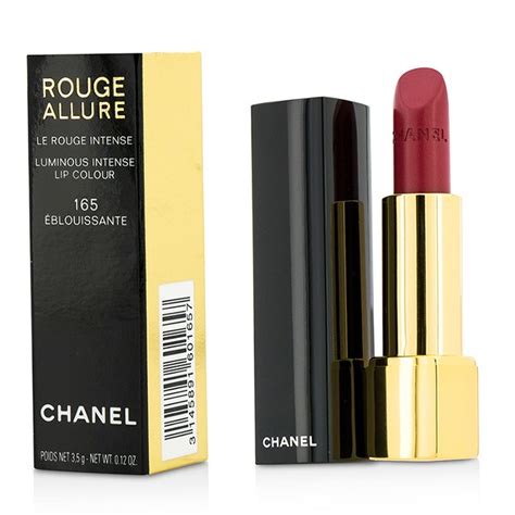 chanel 165 rouge allure ebloussante|chanel rouge intense lipstick.